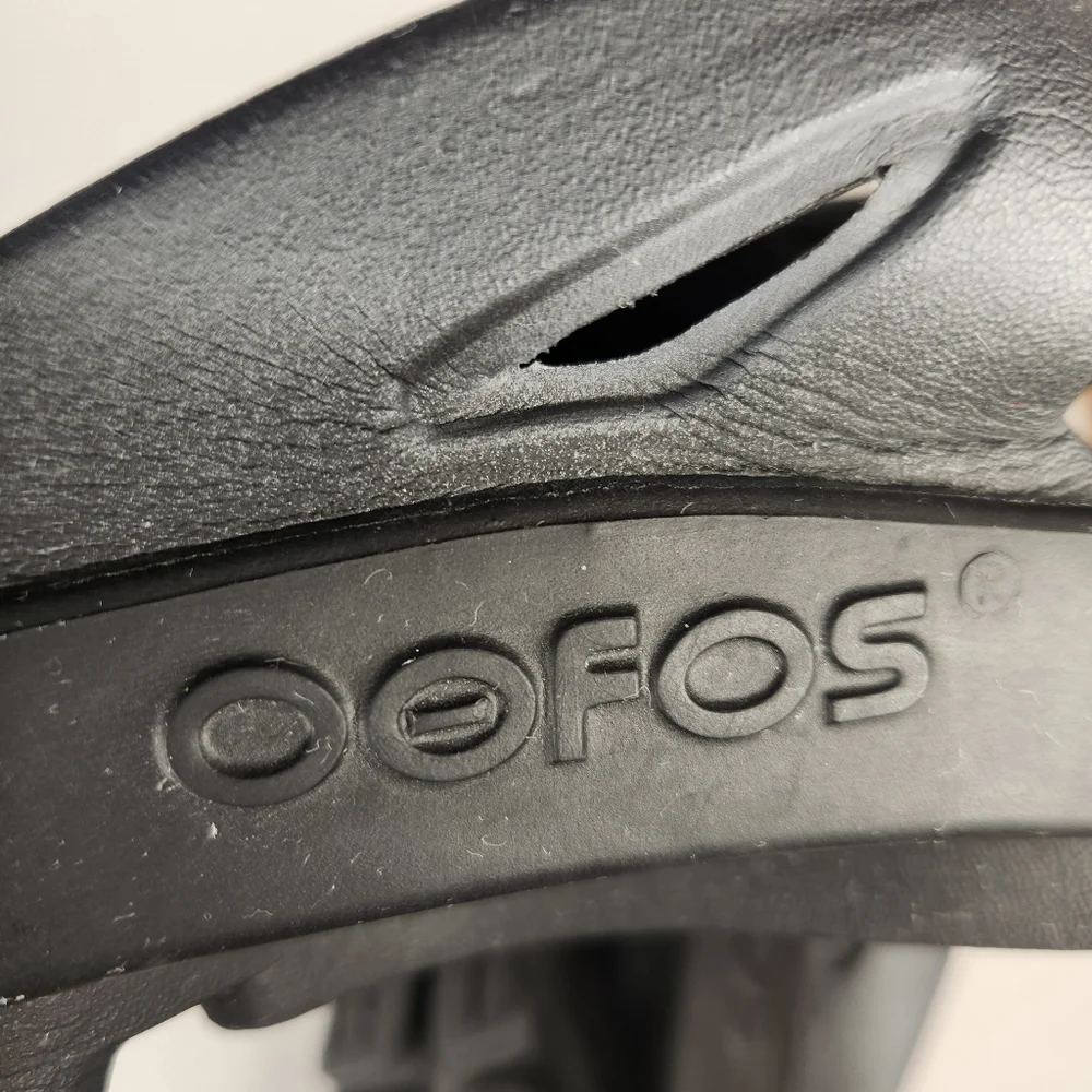 OOFOS Men's Original Sport Sandal Size 13 EU 46 Black Comfort Recovery Shoe - Picture 7 of 10